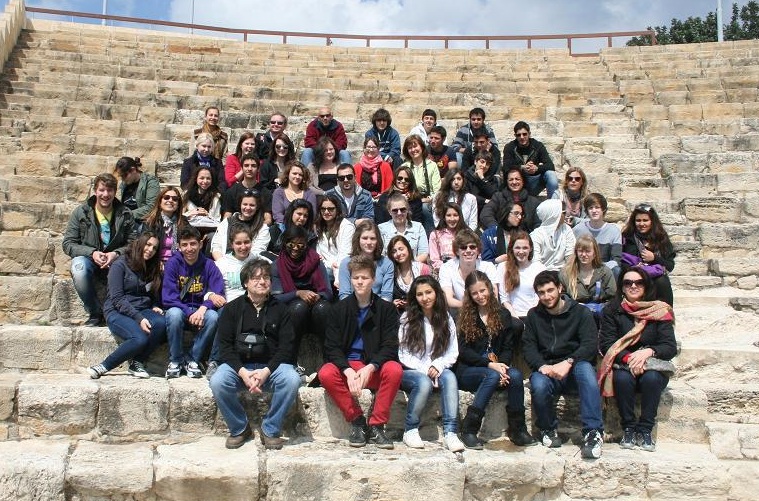Gruppenfoto Comenius 2012 - Kourion